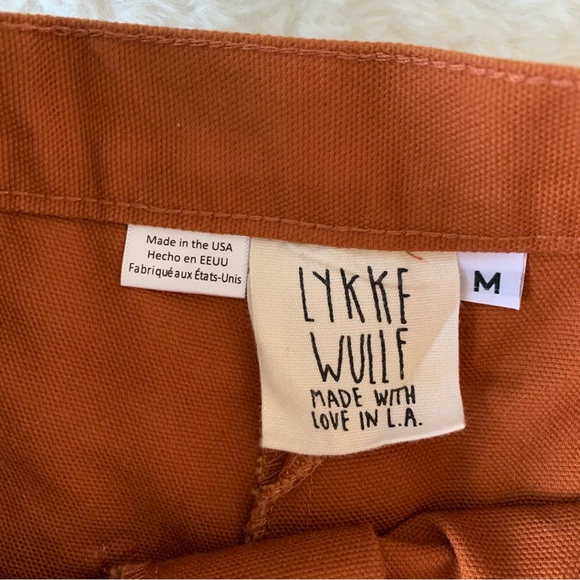LYKKE WULLF Anthropologie| Sandi Cropped Wide Leg Pants In Rust Sz M - Picture 6 of 14